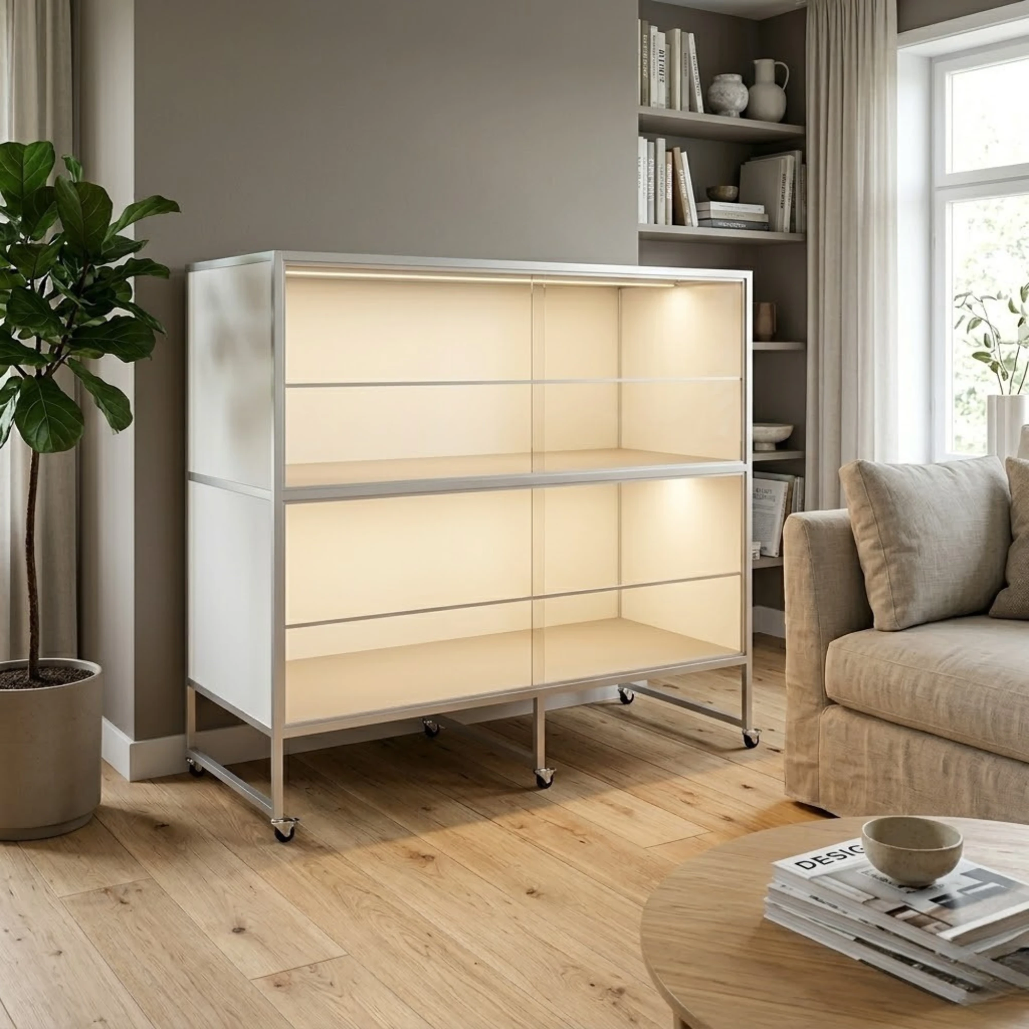 Dobbelt Lux Marsvin-bur 104 x 54 x 54 cm