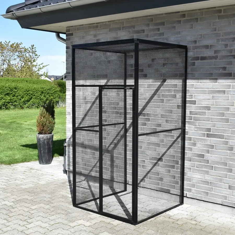 Sort voliere 1 x 1 meter | Randers Volieren